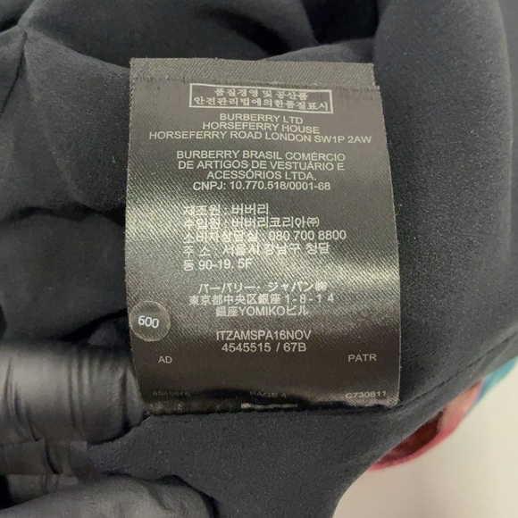 BURBERRY Rose Print Accent Sleeve Shift Dress Size US8 VGUC - Picture 9 of 10